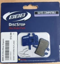 Image of BBB BBS-45 Hayes & Promax TF Organic Bicycle Cycle Bike Disc Stop Blue