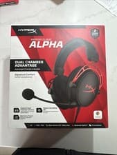 Image of HyperX Cloud Alpha Gaming Headset in Black/Red Brand New