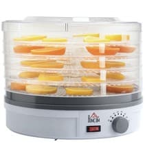 Image of HOMCOM 5 Tier Food Dehydrator for Drying Fruit Meat Vegetable Jerky Pet Treat