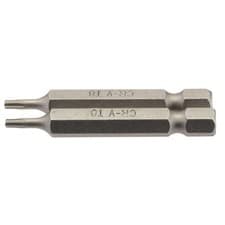 Image of Draper T8 Torx Star Screwdriver Bit 1/4" Hex 50mm Long (Pack of 2) 66484