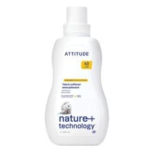 Image of ATTITUDE Liquid Fabric Softener Refill, Plant-Based & Vegan, HE Compatible, Nat