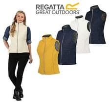 Image of Regatta Womens Charna Insulated Diamond Quilted Bodywarmer Vented Gilet
