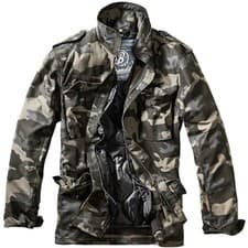 Image of Brandit M-65 Standard Jacket Patrol Military Mens Coat Tactical Parka Dark Camo