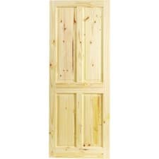 Image of Internal Door 1981x762mm Pine 4 Panel Chester Knotty Wood Traditional Home Usage