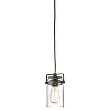 Image of 1 Bulb Ceiling Pendant Light Fitting Olde Bronze LED E27 60W Bulb