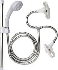 Image of Croydex Secura Shower Head and Hose Attachment for Bath Taps Easy Push-On