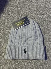 Image of Polo Ralph Lauren Men's Beanie Hat Grey