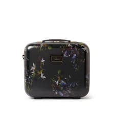 Image of Ted Baker Vanity Case Hard Shell Makeup Travel Bag Floral Midnight Bloom 17L