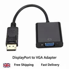 Image of DisplayPort DP-VGA Adapter Male to Female Video Converter PC,Laptop,Monitor 1080