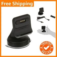Image of TomTom Sat Nav Windscreen Mount & Charger - Click-and-Drive for 5-6 Inch Screens