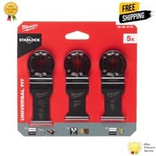 Image of MILWAUKEE MULTI TOOL WOOD/METAL BLADE SET - 5pc - Universal Fit - 48906115