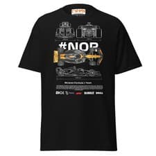 Image of McLaren F1 Team T-Shirt | Lando Norris Blueprint Tee
