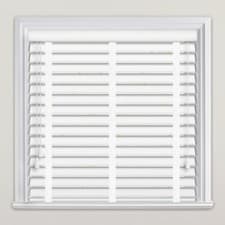Image of FAUX WOOD WINDOW VENETIAN BLINDS BLIND WITH TAPE 50MM SLATS TRIMMABLE WHITE GREY