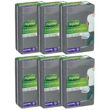Image of Depend Comfort Protect Incontinence Underwear for Men L/XL -9 Pants- Pack 6