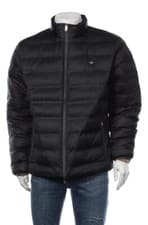 Image of Hackett London padded jacket / navy blue / size XL / recycled polyester /
