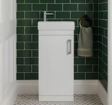 Image of Tavistock Kew Cloakroom Freestanding Vanity Unit 400mm - Choice Of Colours