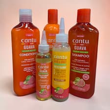 Image of Cantu Guava Shampoo & Conditioner Set with Scalp Serum & Pre Poo Treatment