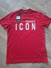 Image of Dsquared2 Boys Red T-Shirt, Short Sleeve