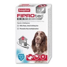 Image of Medium Dog Flea Treatment 10 to 20kg Spot on 3 month protection strong formula