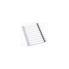 Image of KF01356 , Q Connect Index A4 Multi-Punched 1-20 Polypropylene White