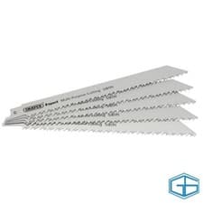Image of DRAPER EXPERT RECIPROCATING SAW BLADES 250MM MULTI PURPOSE PACK OF 5, 02315