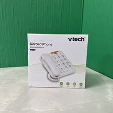Image of Vtech CL1100 Corded Landline House Phone with Big Button Visual Ring Indicator