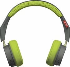 Image of Plantronics BackBeat 500 Bluetooth Headphones Grey Green Lightweight Memory Foam