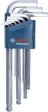 Image of Bosch Professional 9-piece HEX angle screwdriver set (1.5–10.0 mm)
