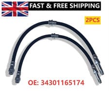Image of For BMW E46 316 318 320 325 330 M3 323 328 2X Rear Brake Hose Pipe 34301165174