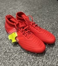 Image of Adidas Predator 19.3 FG Men's Football Boots Red Size 10UK Brand New No Box