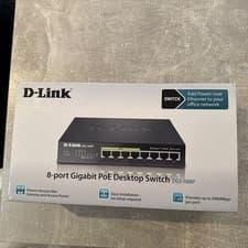 Image of D-Link 8 Port Unmanaged L2 Gigabit Ethernet 1Gps PoE(4) Desktop Switch Brand New