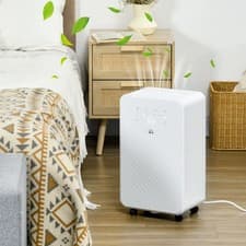 Image of HOMCOM 12L/Day Protable Quiet Air Dehumidifier with Purifier, Timer, 5 Modes
