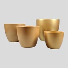 Image of Gold Shimmer Ceramic Planter