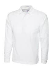 Image of UNEEK Classic Long Sleeve Polo Shirt Unisex Plain Work Top UC113 (2 for £21)