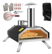 Image of Ex-Display VEVOR Wood Fired Oven Portable Pizza Oven 12" Outdoor w/ Fast Heating