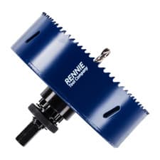 Image of 133mm Hole Saw HSS M35 Cobalt Bi-Metal Cutter Bit With Adapter & Pilot Drill