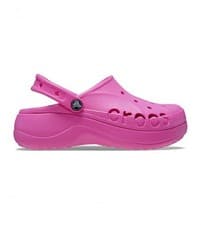 Image of New CROCS BAYA PLATFORM Soft Lined CLOG UK W9 EU 42-43 Pink Women's RRP £60 Shoe