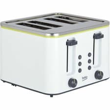 Image of BEKO LINE 4 SLICE WIDE SLOT TOASTER TAM4341W - WHITE
