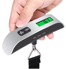 Image of Digital Luggage Scale 50kg Portable LCD Travel Suitcase Hanging Weight