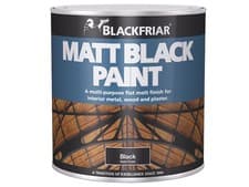 Image of Blackfriar Matt Black Paint 125ml BKFMB125