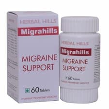 Image of Migraine Relief migraine attack control pain intensity – Migrahills 60 Tablets".