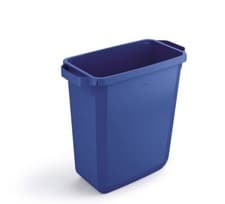 Image of Durable 60L Waste Bin Blue | Rectangular Recycling Bin | Food Bin | DURABIN