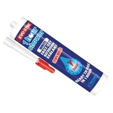 Image of Evo-Stik 1 Hour Shower Sealant 310ml - White