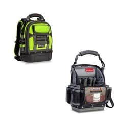 Image of Veto Pro Pac Tech Pac MC Yellow Hi-Viz Backpack with TP6B Tool Pouch