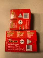 Image of 10 x Halogen MR16 Spotlight Bulbs GU5.3 12V 2 Pin 50w