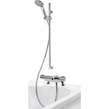 Image of Aqualisa Midas 220 Thermostatic Exposed Bath Filler Mixer Shower Chrome MD220BSM