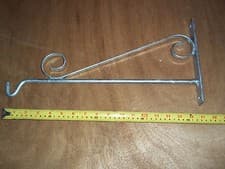 Image of Heavy duty, hanging basket bracket / Galvanized ( zinc )