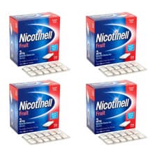 Image of Nicotinell Stop Smoking Aid Nicotine Gum 2mg Fruit - 204 Pieces x 4