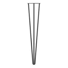 Image of ROTHLEY 3-PIN HAIRPIN WORKTOP LEG MATT BLACK 710MM
