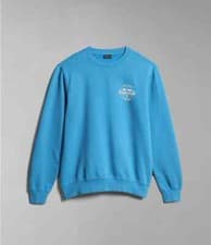 Image of NAPAPIJRI Mens Blue & White Hitra Sweatshirt Large BNWT Ref C510